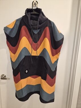 Nomadix Unisex Absorbent Hooded Pullover Poncho Cover Up -OS